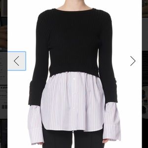 Kenzo
2-in-1 Layered Shirting Button-Back Top